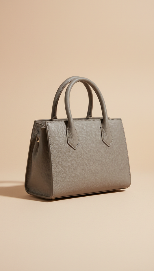 Mist Grey Mini Satchel with Top Handle